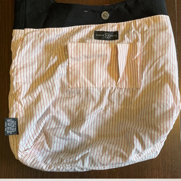 Robin Ruth Women’s Orlando Tote Snap Closure Crossbody Canvas Beach Bag Pink - Picture 5 of 8